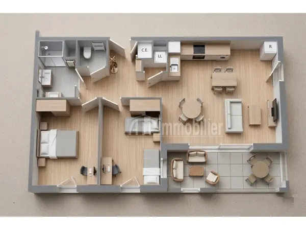 AIX EN PROVENCE 13090 – Vente Appartement 3&nbsp;pièces 2&nbsp;chambres