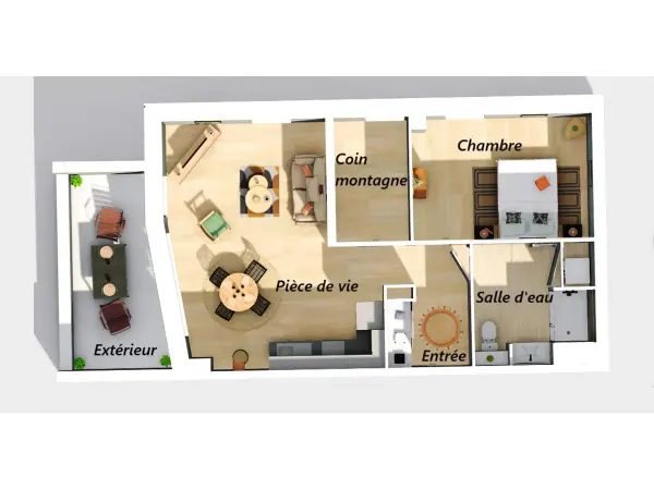 ST CHAFFREY 05330 – Vente Appartement 2&nbsp;pièces 1&nbsp;chambre