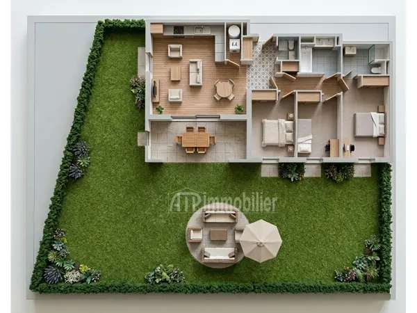 AIX EN PROVENCE 13090 – Vente Appartement 4&nbsp;pièces 3&nbsp;chambres