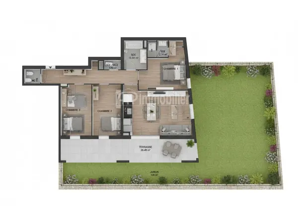 GAP 05000 – Vente Appartement 4&nbsp;pièces 3&nbsp;chambres