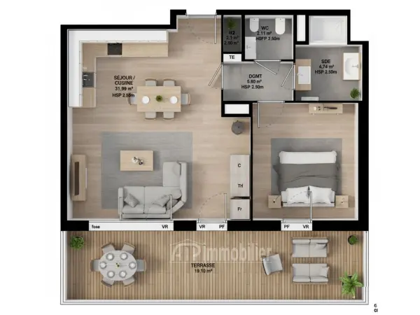 GAP 05000 – Vente Appartement 2&nbsp;pièces 1&nbsp;chambre