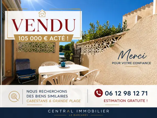 Le Barcarès 66420 – Vente appartement 2&nbsp;pièces 1&nbsp;chambre
