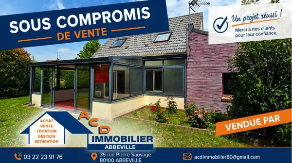 Nouvion 80860 – Vente maison/villa 5&nbsp;pièces 3&nbsp;chambres
