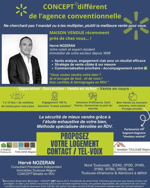 Saint-Jean 31240 – Vente maison/villa 6&nbsp;pièces 4&nbsp;chambres