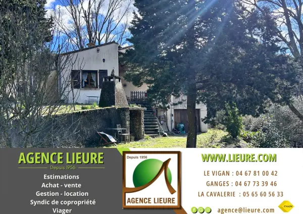 Saint-André-de-Majencoules 30570 – Vente maison/villa 5&nbsp;pièces 4&nbsp;chambres