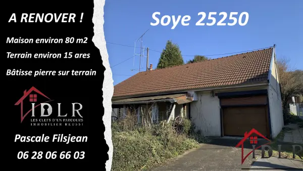 Soye 25250 – Vente maison/villa 5&nbsp;pièces 3&nbsp;chambres