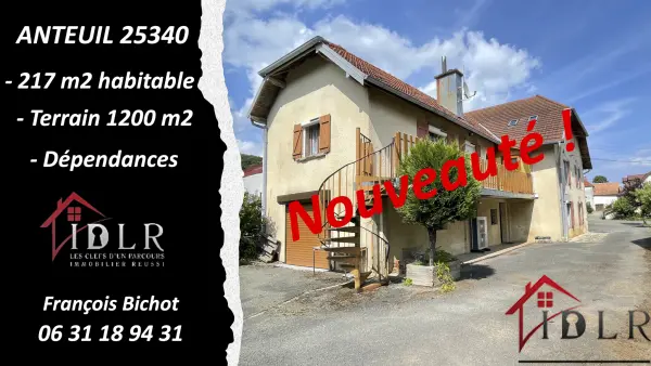 Anteuil 25340 – Vente maison/villa 9&nbsp;pièces 5&nbsp;chambres