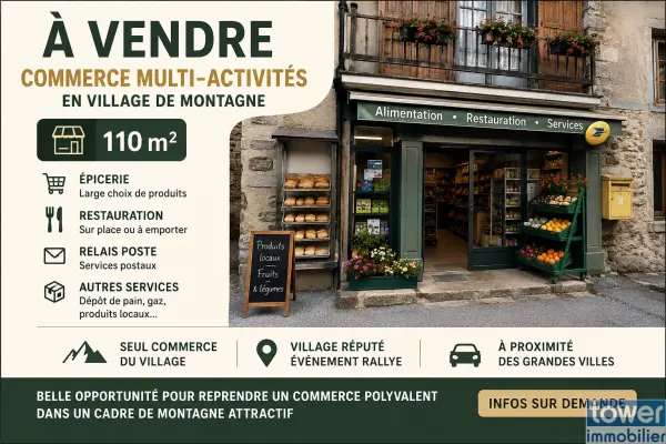 Le Vigan 30120 – Vente fonds de commerce boutique