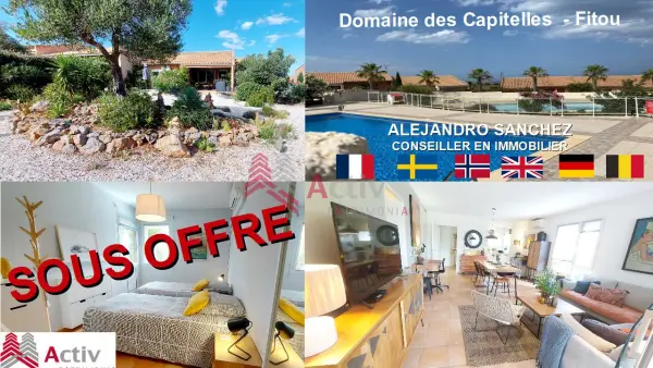 Fitou 11510 – Vente maison/villa 4&nbsp;pièces 3&nbsp;chambres