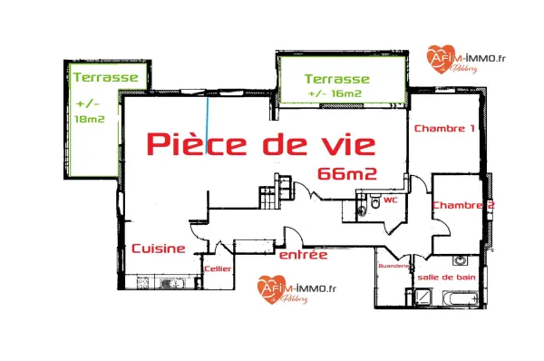 Riedisheim 68400 – Vente appartement 5&nbsp;pièces 3&nbsp;chambres