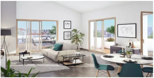 Villeurbanne 69100 – Vente appartement 3&nbsp;pièces 2&nbsp;chambres