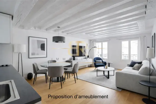 Paris 75001 – Vente appartement 2&nbsp;pièces 1&nbsp;chambre
