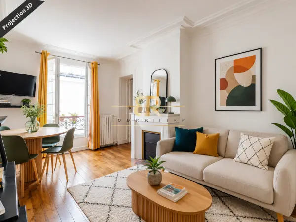 Paris 75017 – Vente appartement 2&nbsp;pièces 1&nbsp;chambre