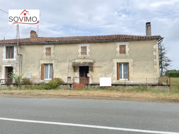 Alloue 16490 – Vente maison/villa 3&nbsp;pièces 1&nbsp;chambre