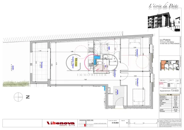 Pertuis 84120 – Vente appartement 3&nbsp;pièces 2&nbsp;chambres