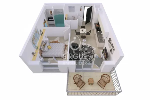 Albi 81000 – Vente appartement 2&nbsp;pièces 1&nbsp;chambre
