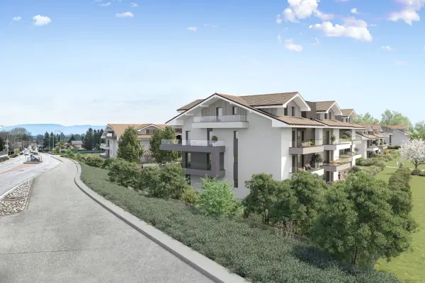 Ornex 01210 – Vente appartement 3&nbsp;pièces 2&nbsp;chambres