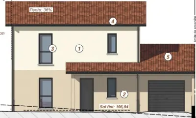 Guéreins 01090 – Vente maison/villa 4&nbsp;pièces 3&nbsp;chambres