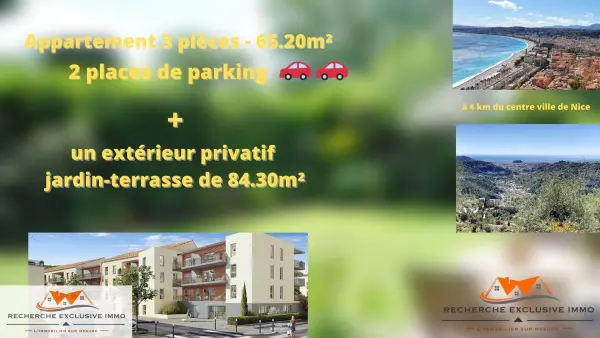 Nice 06000 – Vente appartement 3&nbsp;pièces 2&nbsp;chambres