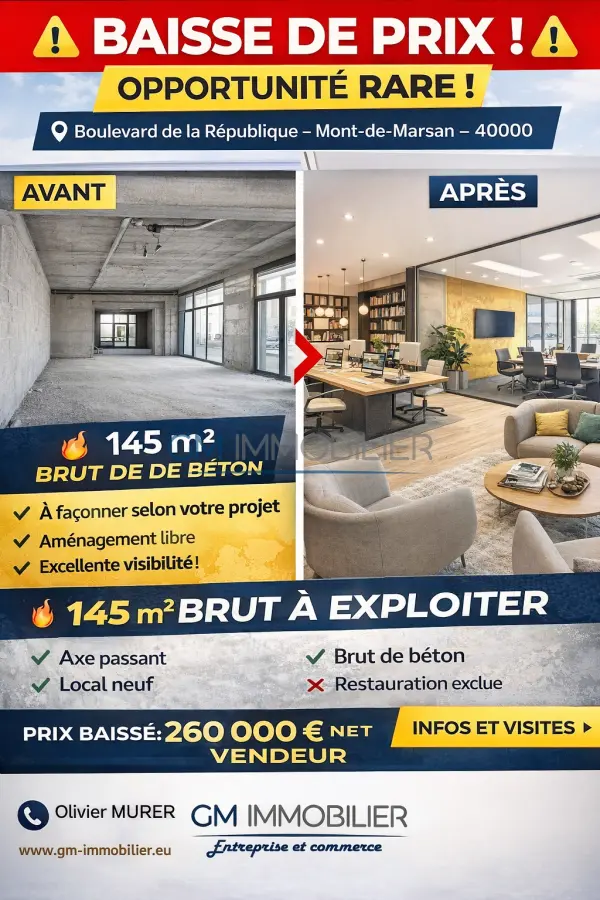 Mont-de-Marsan 40000 – Vente local