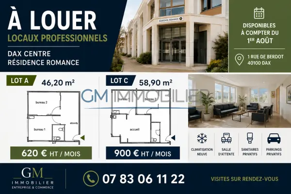 Dax 40100 – Location bureaux