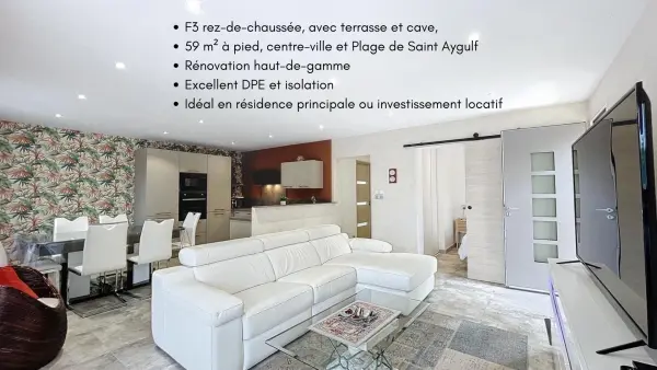 Fréjus 83370 – Vente appartement 3&nbsp;pièces 2&nbsp;chambres
