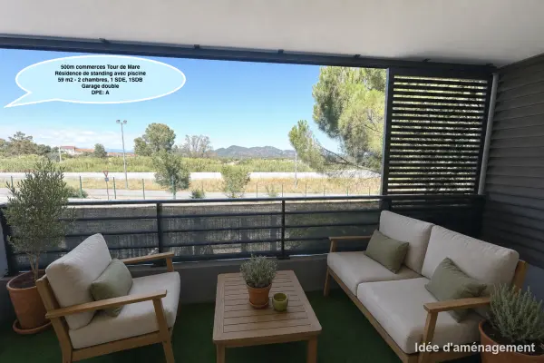 Fréjus 83600 – Vente appartement 3&nbsp;pièces 2&nbsp;chambres