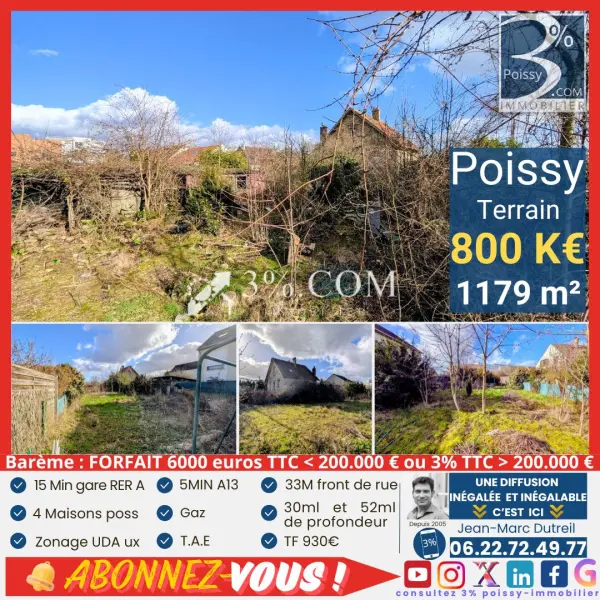 Poissy 78300 – Vente maison/villa 4&nbsp;pièces 2&nbsp;chambres
