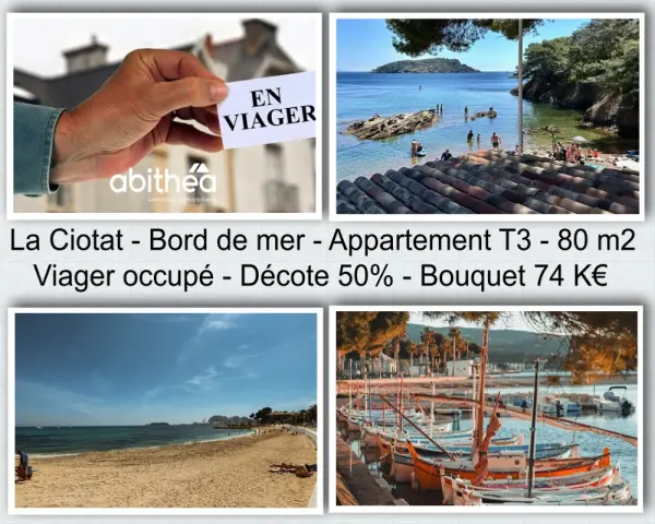 La Ciotat 13600 – Viager maison/villa 3&nbsp;pièces 2&nbsp;chambres