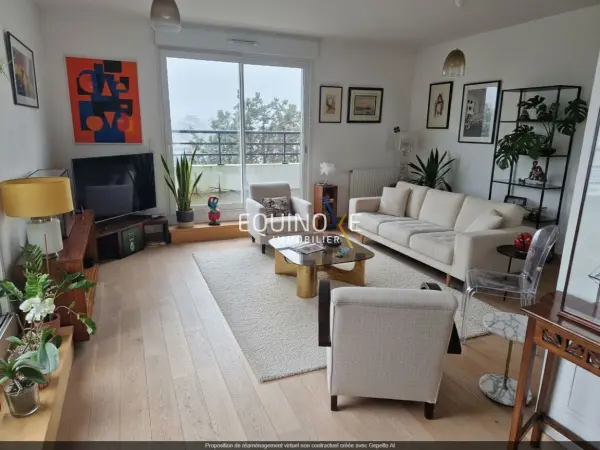 Nantes 44300 – Vente appartement 5&nbsp;pièces 3&nbsp;chambres