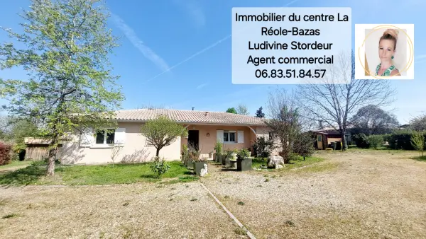La Réole 33190 – Vente maison/villa 4&nbsp;pièces 3&nbsp;chambres