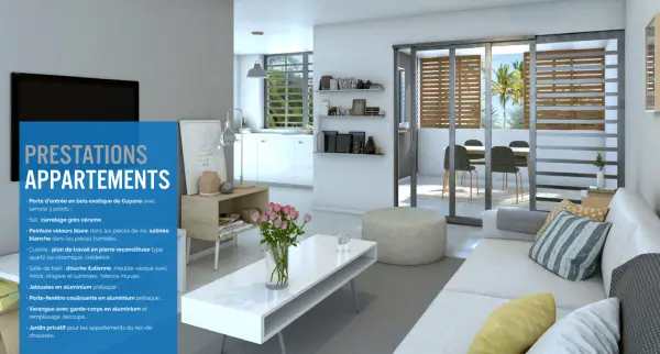 Cayenne 97300 – Vente appartement 2&nbsp;pièces 1&nbsp;chambre