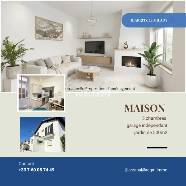 Biarritz 64200 – Vente maison/villa 7&nbsp;pièces 5&nbsp;chambres