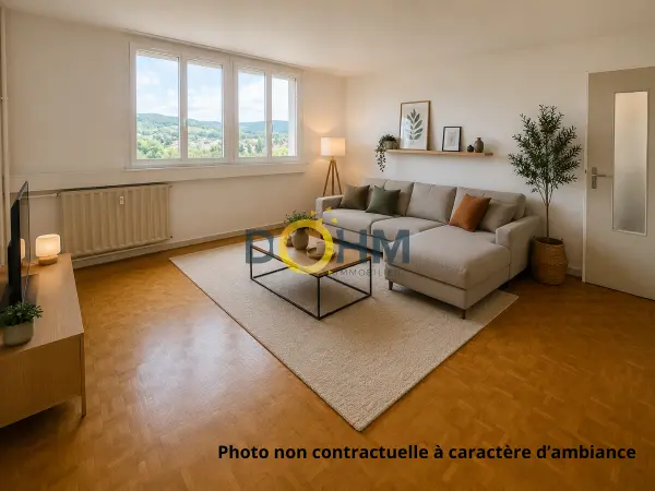 Firminy 42700 – Vente appartement 3&nbsp;pièces 2&nbsp;chambres