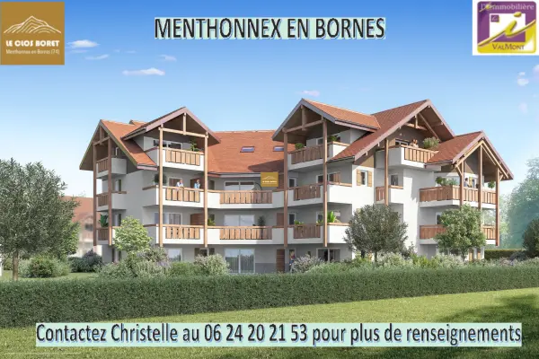 Menthonnex-en-Bornes 74350 – Vente appartement 2&nbsp;pièces 1&nbsp;chambre