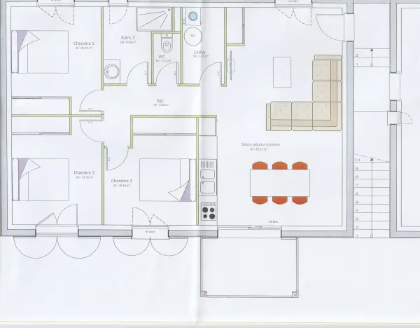 Chorges 05230 – Vente appartement 4&nbsp;pièces 3&nbsp;chambres