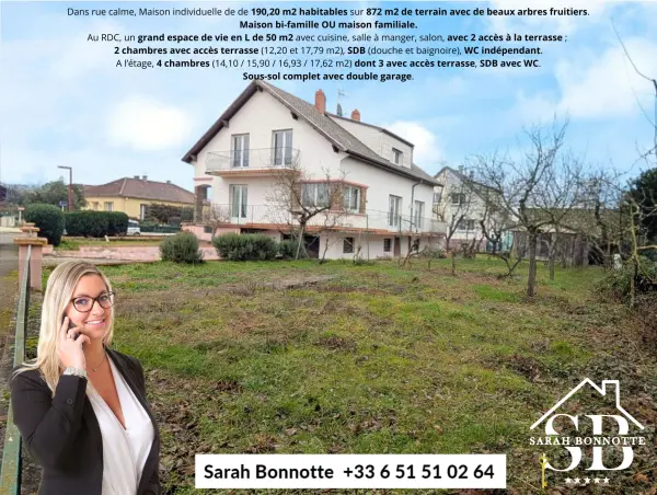Sundhoffen 68280 – Vente maison/villa 8&nbsp;pièces 6&nbsp;chambres