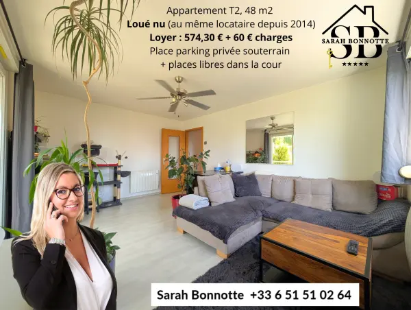 Sierentz 68510 – Vente appartement 2&nbsp;pièces 1&nbsp;chambre