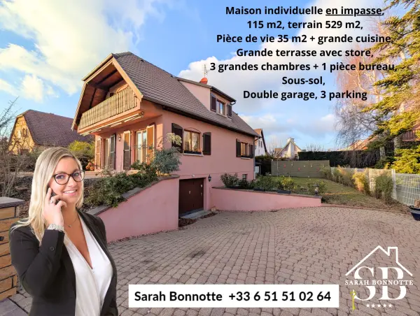 Blotzheim 68730 – Vente maison/villa 5&nbsp;pièces 4&nbsp;chambres