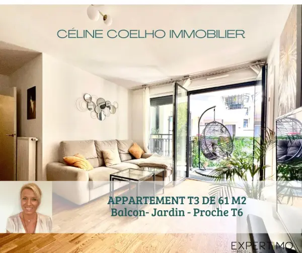 Clamart 92140 – Vente appartement 3&nbsp;pièces 2&nbsp;chambres