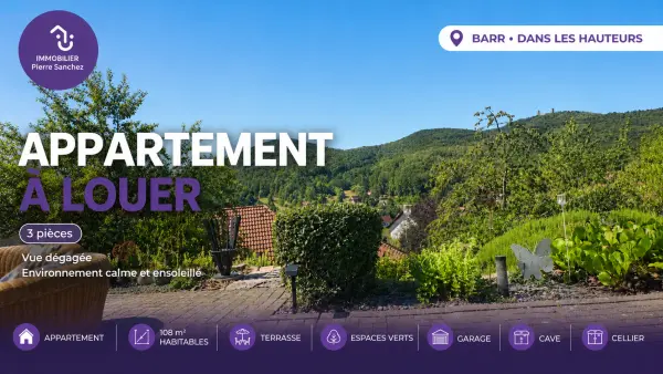 Barr 67140 – Location appartement 3&nbsp;pièces 2&nbsp;chambres