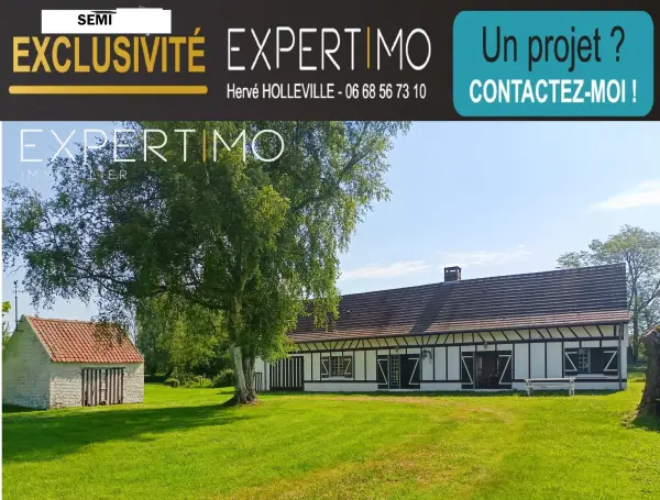 Favières 80120 – Vente maison/villa 5&nbsp;pièces 2&nbsp;chambres