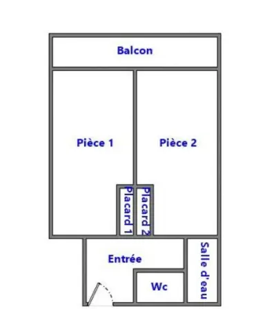Rennes 35000 – Vente appartement 2&nbsp;pièces 2&nbsp;chambres