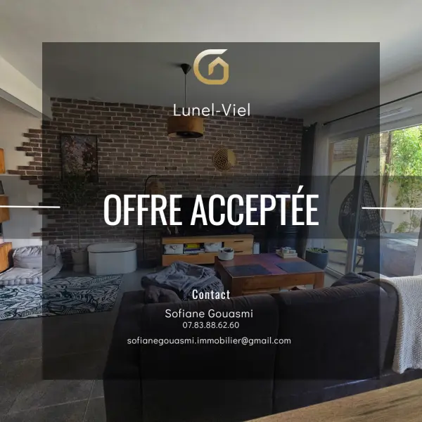Lunel-Viel 34400 – Vente maison/villa 4&nbsp;pièces 3&nbsp;chambres