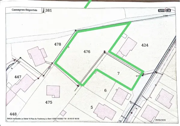 Cassagnes-Bégonhès 12120 – Vente terrain