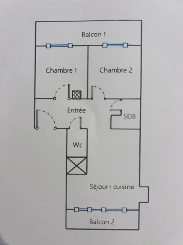Nice 06300 – Vente appartement 3&nbsp;pièces 2&nbsp;chambres