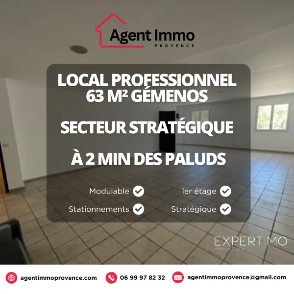 Gémenos 13420 – Location bureaux 1&nbsp;pièce