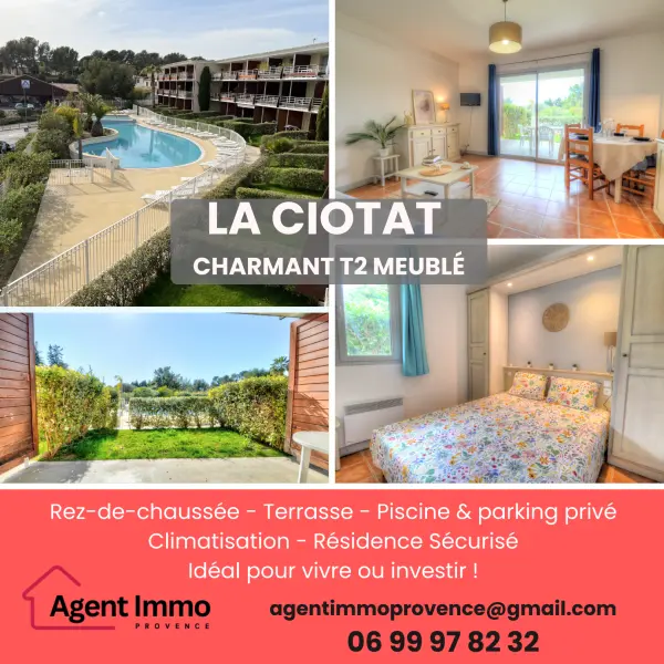La Ciotat 13600 – Vente appartement 2&nbsp;pièces 1&nbsp;chambre