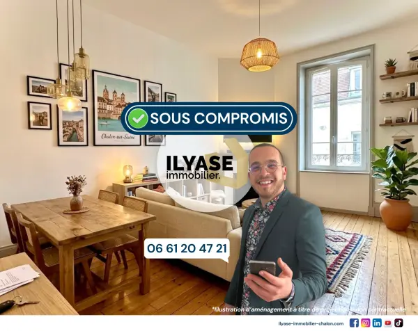 Chalon-sur-Saône 71100 – Vente appartement 2&nbsp;pièces 1&nbsp;chambre