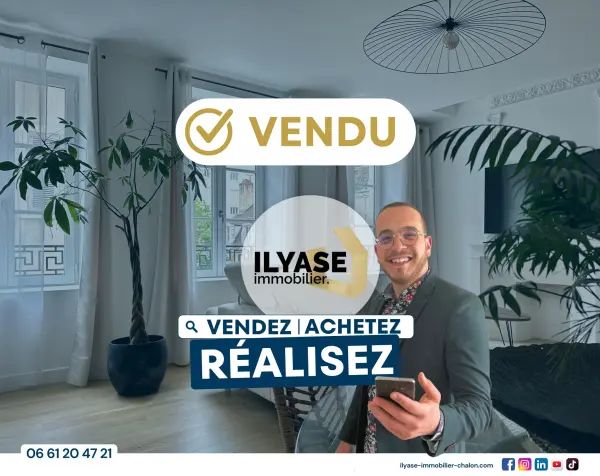 Chalon-sur-Saône 71100 – Vente appartement 2&nbsp;pièces 1&nbsp;chambre